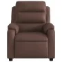 Sillón reclinable de cuero sintético marrón de , Sillones - Ref: Foro24-373488, Precio: 221,47 €, Descuento: %