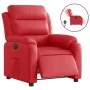 Sillón reclinable eléctrico de cuero sintético rojo de , Sillones - Ref: Foro24-3205033, Precio: 250,76 €, Descuento: %