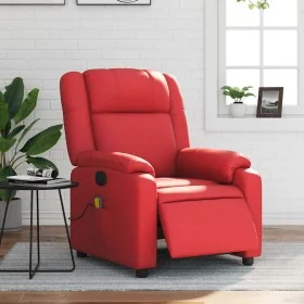 Sillón de masaje reclinable eléctrico de cuero artificial rojo von , Sessel - Ref: Foro24-3205148, Preis: 275,35 €, Rabatt: %