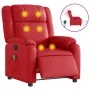 Sillón de masaje reclinable eléctrico de cuero artificial rojo von , Sessel - Ref: Foro24-3205148, Preis: 276,27 €, Rabatt: %