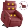 Sillón de masaje elevable eléctrico cuero artificial rojo tinto von , Sessel - Ref: Foro24-3205067, Preis: 376,02 €, Rabatt: %