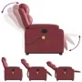 Sillón de masaje elevable eléctrico cuero artificial rojo tinto von , Sessel - Ref: Foro24-3205067, Preis: 376,02 €, Rabatt: %