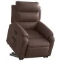 Sillón reclinable elevable cuero sintético marrón de , Sillones - Ref: Foro24-3205044, Precio: 303,88 €, Descuento: %
