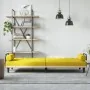 Sofá cama con reposabrazos tela amarillo claro by , Sofas - Ref: Foro24-351941, Price: 261,28 €, Discount: %