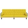 Sofá cama con reposabrazos tela amarillo claro by , Sofas - Ref: Foro24-351941, Price: 261,28 €, Discount: %