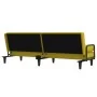 Sofá cama con reposabrazos tela amarillo claro by , Sofas - Ref: Foro24-351941, Price: 261,28 €, Discount: %