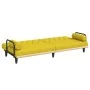 Sofá cama con reposabrazos tela amarillo claro by , Sofas - Ref: Foro24-351941, Price: 261,28 €, Discount: %