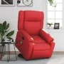 Sillón reclinable de masaje de pie cuero artificial rojo by , Armchairs - Ref: Foro24-3205162, Price: 309,19 €, Discount: %