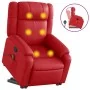 Sillón reclinable de masaje de pie cuero artificial rojo by , Armchairs - Ref: Foro24-3205162, Price: 309,19 €, Discount: %