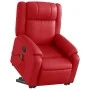 Sillón reclinable de masaje de pie cuero artificial rojo by , Armchairs - Ref: Foro24-3205162, Price: 309,19 €, Discount: %