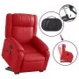 Sillón reclinable de masaje de pie cuero artificial rojo by , Armchairs - Ref: Foro24-3205162, Price: 309,19 €, Discount: %