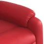 Sillón reclinable de masaje de pie cuero artificial rojo by , Armchairs - Ref: Foro24-3205162, Price: 309,19 €, Discount: %