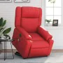 Sillón de majaje elevable eléctrico cuero artificial rojo by , Armchairs - Ref: Foro24-3205176, Price: 360,48 €, Discount: %