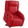 Sillón de majaje elevable eléctrico cuero artificial rojo by , Armchairs - Ref: Foro24-3205176, Price: 360,48 €, Discount: %