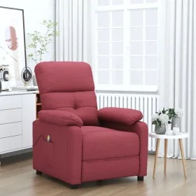 Sillón de masaje de tela rojo tinto de , Sillones de masaje eléctricos - Ref: Foro24-348290, Precio: 190,28 €, Descuento: %