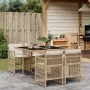 Set comedor de jardín 5 pzas con cojines ratán sintético beige de , Conjuntos de jardín - Ref: Foro24-3210898, Precio: 312,74...
