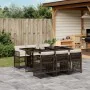 Set comedor de jardín 7 pzas con cojines ratán sintético marrón by , Garden sets - Ref: Foro24-3210909, Price: 465,09 €, Disc...