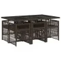Set comedor de jardín 7 pzas con cojines ratán sintético marrón by , Garden sets - Ref: Foro24-3210909, Price: 465,09 €, Disc...