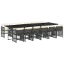 Set comedor de jardín con cojines 13 pzas ratán sintético negro by , Garden sets - Ref: Foro24-3210942, Price: 941,97 €, Disc...