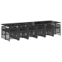 Set comedor de jardín con cojines 13 pzas ratán sintético negro by , Garden sets - Ref: Foro24-3210942, Price: 941,97 €, Disc...