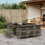 Set de comedor de jardín 11 pzas y cojines ratán sintético gris von , Gartensets - Ref: Foro24-3210968, Preis: 564,51 €, Raba...