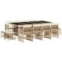 Set comedor de jardín con cojines 13 pzas ratán sintético beige von , Gartensets - Ref: Foro24-3210982, Preis: 773,80 €, Raba...