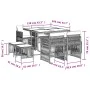 Set de comedor de jardín 9 pzas y cojines ratán sintético negro de , Conjuntos de jardín - Ref: Foro24-3210954, Precio: 390,9...