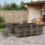 Set comedor de jardín con cojines 13 pzas ratán sintético gris by , Garden sets - Ref: Foro24-3210980, Price: 776,07 €, Disco...