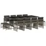 Set comedor de jardín con cojines 13 pzas ratán sintético gris by , Garden sets - Ref: Foro24-3210980, Price: 776,07 €, Disco...