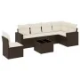 Juego de sofás de jardín 7 piezas con cojines ratán PE marrón by , Garden sets - Ref: Foro24-3219033, Price: 456,11 €, Discou...