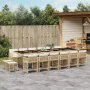 Set comedor de jardín 17 pzas con cojines ratán sintético beige von , Gartensets - Ref: Foro24-3211726, Preis: 1,00 €, Rabatt: %
