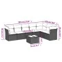 Set sofás de jardín 8 piezas y cojines ratán sintético marrón by , Garden sets - Ref: Foro24-3217753, Price: 519,17 €, Discou...
