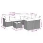 Set de sofás de jardín 9 pzas y cojines ratán sintético marrón by , Garden sets - Ref: Foro24-3249162, Price: 601,90 €, Disco...