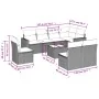 Set de sofás de jardín 9 pzas y cojines ratán sintético marrón by , Modular outdoor sofas - Ref: Foro24-3251420, Price: 560,7...