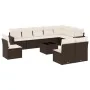 Set de sofás de jardín 11 pzas cojines ratán sintético marrón by , Modular outdoor sofas - Ref: Foro24-3251460, Price: 662,48...