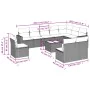 Set de sofás de jardín 11 pzas cojines ratán sintético marrón by , Modular outdoor sofas - Ref: Foro24-3251460, Price: 662,48...
