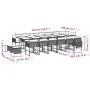 Set comedor de jardín 17 pzas y cojines ratán sintético gris by , Garden sets - Ref: Foro24-3211364, Price: 978,84 €, Discoun...