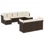 Set de sofás de jardín 11 pzas cojines ratán sintético marrón von , Gartensets - Ref: Foro24-3250182, Preis: 699,28 €, Rabatt: %