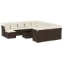 Set de sofás de jardín con cojines 13 piezas ratán PE marrón von , Gartensets - Ref: Foro24-3218643, Preis: 867,95 €, Rabatt: %