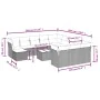 Set de sofás de jardín con cojines 13 piezas ratán PE marrón von , Gartensets - Ref: Foro24-3218643, Preis: 867,95 €, Rabatt: %