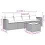 Set comedor de jardín 5 piezas y cojines ratán sintético marrón de , Conjuntos de jardín - Ref: Foro24-3218683, Precio: 323,6...