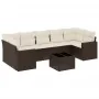 Set sofás de jardín 8 piezas y cojines ratán sintético marrón by , Garden sets - Ref: Foro24-3218733, Price: 547,65 €, Discou...