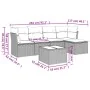 Set sofás de jardín 6 piezas y cojines ratán sintético marrón by , Garden sets - Ref: Foro24-3217573, Price: 368,05 €, Discou...