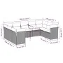 Set muebles jardín 9 pzas y cojines ratán sintético gris claro von , Gartensets - Ref: Foro24-3218132, Preis: 624,08 €, Rabat...
