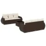Juego de sofás de jardín 7 piezas con cojines ratán PE marrón by , Garden sets - Ref: Foro24-3221112, Price: 516,65 €, Discou...