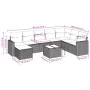 Set de sofás de jardín 9 pzas y cojines ratán sintético marrón by , Garden sets - Ref: Foro24-3219363, Price: 567,64 €, Disco...