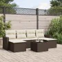 Juego de sofás de jardín 7 piezas con cojines ratán PE marrón von , Gartensets - Ref: Foro24-3219323, Preis: 413,69 €, Rabatt: %