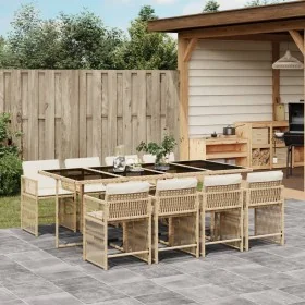 Set comedor de jardín 9 pzas con cojines ratán sintético beige von , Gartensets - Ref: Foro24-3211642, Preis: 646,09 €, Rabat...