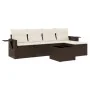 Set sofás de jardín 6 piezas y cojines ratán sintético marrón by , Garden sets - Ref: Foro24-3252440, Price: 374,22 €, Discou...