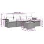 Set sofás de jardín 6 piezas y cojines ratán sintético marrón by , Garden sets - Ref: Foro24-3252440, Price: 374,22 €, Discou...